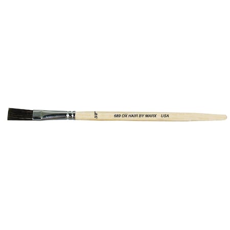 Gordon Brush Size 3/8" Chemical Resistant Ox Hair Flat Brush 0689-00037